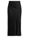 Patrizia Pepe Woman Midi Skirt Black Size 2 Viscose, Polyamide, Elastane