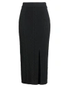 Patrizia Pepe Woman Midi Skirt Black Size 2 Viscose, Polyester, Polyamide In Black