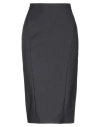 Patrizia Pepe Woman Midi Skirt Black Size 4 Cotton, Polyamide, Elastane In Black