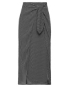 Patrizia Pepe Woman Midi Skirt Black Size 10 Polyester In Black