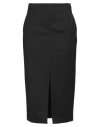 Patrizia Pepe Woman Midi Skirt Black Size 6 Polyester, Virgin Wool, Elastane