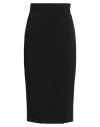 Patrizia Pepe Woman Midi Skirt Black Size 6 Polyester, Elastane