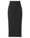 Patrizia Pepe Woman Midi Skirt Black Size 8 Polyester, Elastane
