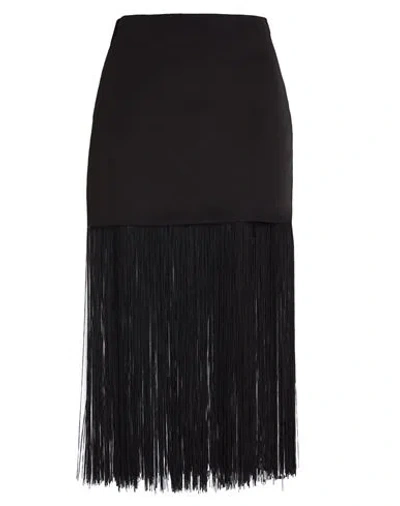 Patrizia Pepe Woman Midi Skirt Black Size 8 Polyester, Elastane, Acetate