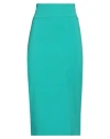 Patrizia Pepe Woman Midi Skirt Green Size 2 Polyester, Elastane