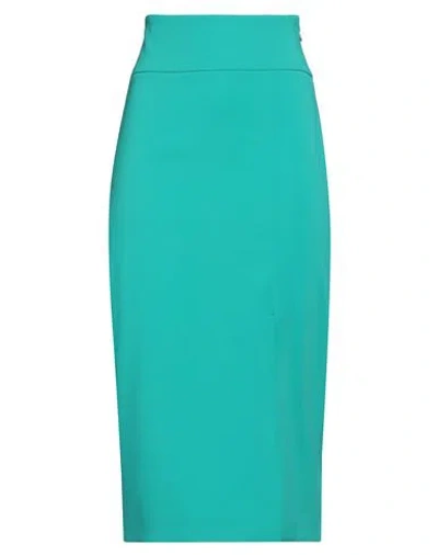Patrizia Pepe Woman Midi Skirt Green Size 2 Polyester, Elastane