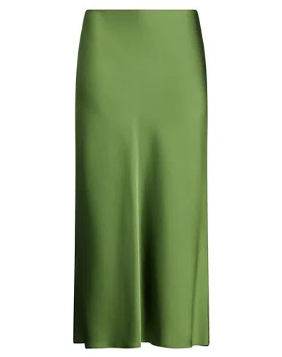 Patrizia Pepe Woman Midi Skirt Green Size 6 Polyester In Multi