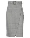 Patrizia Pepe Midi Skirts In Grey