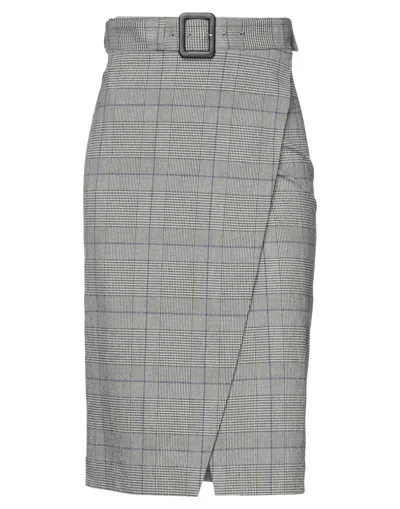 Patrizia Pepe Midi Skirts In Grey