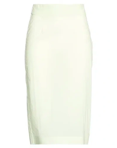 Patrizia Pepe Woman Midi Skirt Light Green Size 6 Polyamide, Elastane