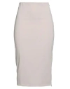Patrizia Pepe Woman Midi Skirt Light Grey Size 6 Polyester, Elastane In Gray