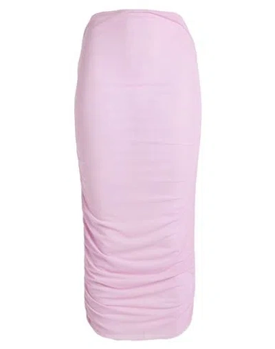Patrizia Pepe Woman Midi Skirt Light Pink Size 1 Polyester, Elastane