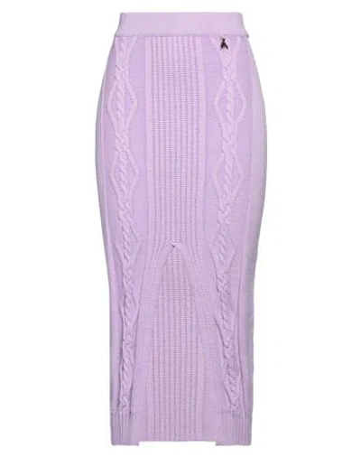 Patrizia Pepe Woman Midi Skirt Lilac Size 2 Viscose, Polyester, Polyamide
