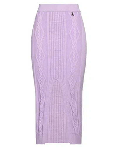 Patrizia Pepe Woman Midi Skirt Lilac Size 0 Viscose, Polyester, Polyamide