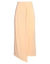 Patrizia Pepe Woman Midi Skirt Salmon Pink Size 2 Acetate, Polyamide, Elastane In Neutral