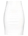 Patrizia Pepe Woman Mini Skirt White Size 4 Cotton, Polyamide, Elastane