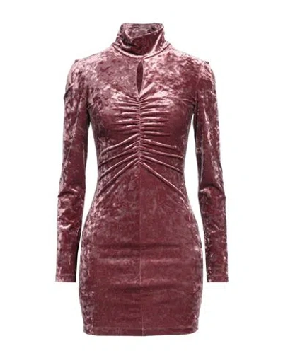Patrizia Pepe Woman Mini Dress Antique Rose Size 0 Polyester, Elastane In Pink