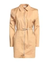 Patrizia Pepe Woman Mini Dress Apricot Size 6 Cotton, Elastane In Orange
