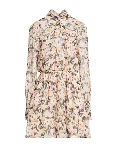 Patrizia Pepe Woman Mini Dress Beige Size 2 Polyester In Pink