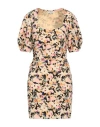 Patrizia Pepe Woman Mini Dress Beige Size 8 Polyester, Elastane In Beige