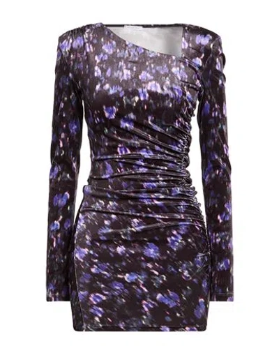 Patrizia Pepe Woman Mini Dress Black Size 0 Polyester, Elastane In Multi