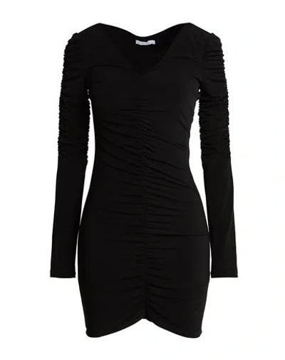Patrizia Pepe Woman Mini Dress Black Size 0 Polyester, Elastane