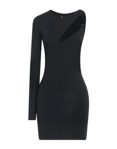 Patrizia Pepe Woman Mini Dress Black Size 1 Acetate, Polyamide, Elastane