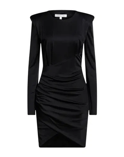 Patrizia Pepe Woman Short Dress Black Size 2 Viscose