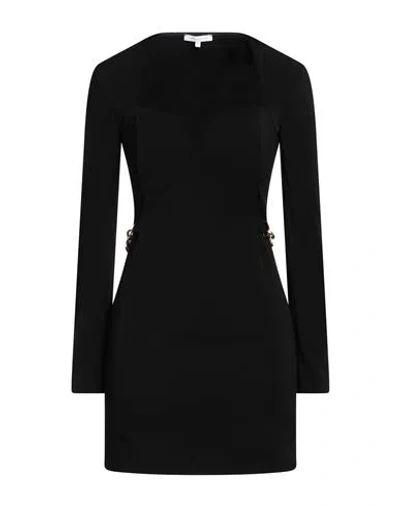 Patrizia Pepe Woman Mini Dress Black Size 10 Polyester, Elastane