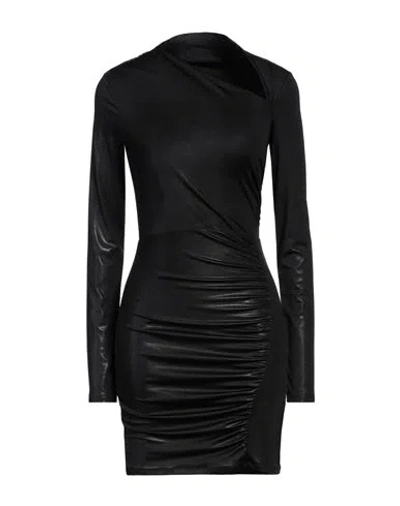 Patrizia Pepe Woman Mini Dress Black Size 1 Polyester, Elastane
