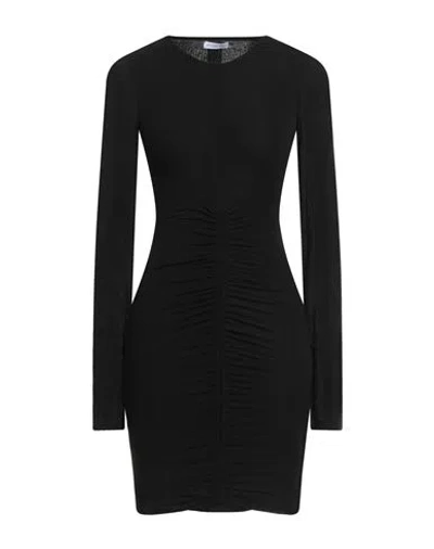 Patrizia Pepe Woman Mini Dress Black Size 2 Viscose, Polyamide, Cashmere, Elastane