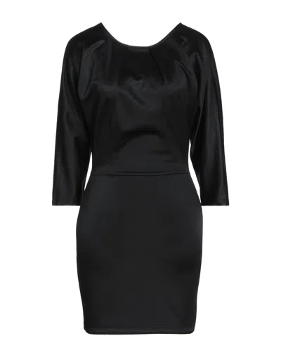 Patrizia Pepe Short Dresses In Black