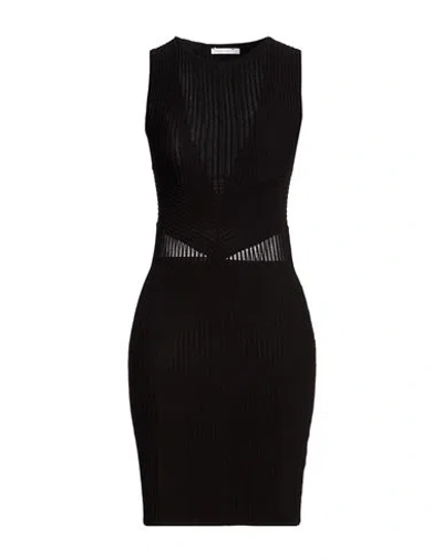 Patrizia Pepe Woman Mini Dress Black Size 3 Viscose, Polyester, Polyamide