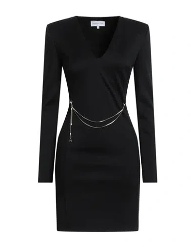 Patrizia Pepe Woman Mini Dress Black Size 6 Polyamide, Elastane