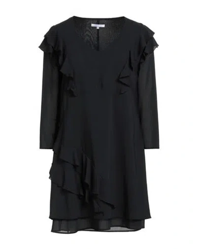 Patrizia Pepe Woman Mini Dress Black Size 8 Polyester