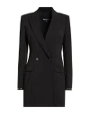 Patrizia Pepe Woman Blazer Black Size 8 Polyester, Elastane In Black