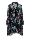 Patrizia Pepe Woman Mini Dress Black Size 8 Viscose, Polyester In Black