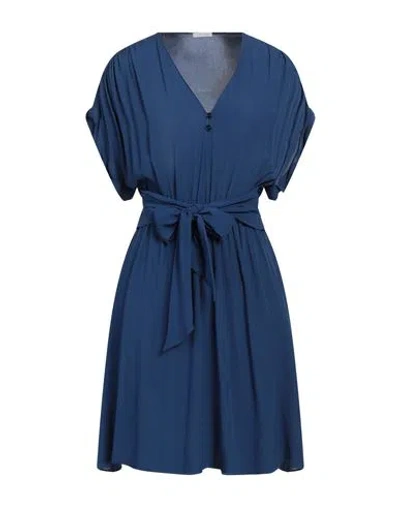 Patrizia Pepe Woman Mini Dress Blue Size 10 Viscose