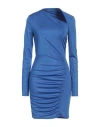Patrizia Pepe Woman Mini Dress Blue Size 2 Polyester, Elastane