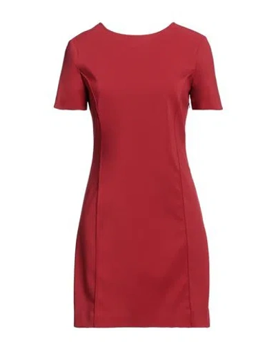 Patrizia Pepe Woman Mini Dress Brick Size 10 Polyester, Elastane In Red