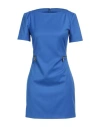 Patrizia Pepe Woman Mini Dress Bright Blue Size 2 Polyester, Viscose, Elastane In Blue