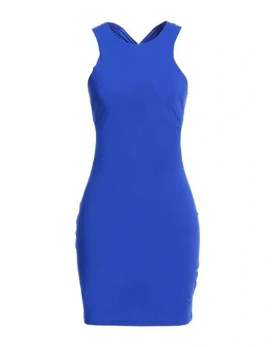 Patrizia Pepe Woman Mini Dress Bright Blue Size 3 Polyamide, Elastane