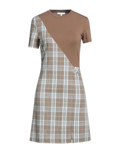 Patrizia Pepe Short Dresses In Brown