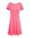 Patrizia Pepe Woman Mini Dress Coral Size 6 Polyester, Elastane, Cotton In Pink