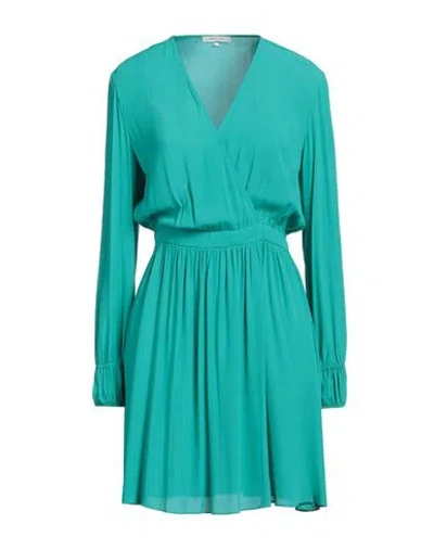 Patrizia Pepe Woman Mini Dress Emerald Green Size 6 Viscose