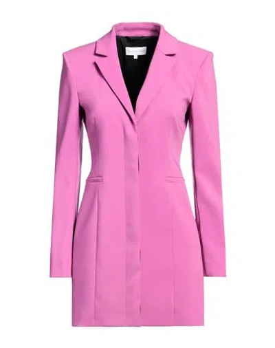 Patrizia Pepe Woman Mini Dress Fuchsia Size 6 Polyester, Elastane In Pink