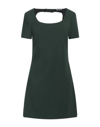 Patrizia Pepe Woman Mini Dress Green Size 12 Polyester, Elastane
