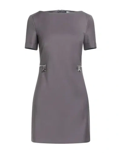 Patrizia Pepe Woman Mini Dress Grey Size 6 Polyester, Viscose, Elastane In Gray
