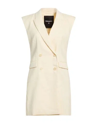 Patrizia Pepe Woman Mini Dress Ivory Size 10 Linen, Polyamide In Neutral