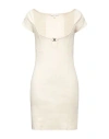 Patrizia Pepe Woman Mini Dress Ivory Size 2 Cotton, Elastane In White